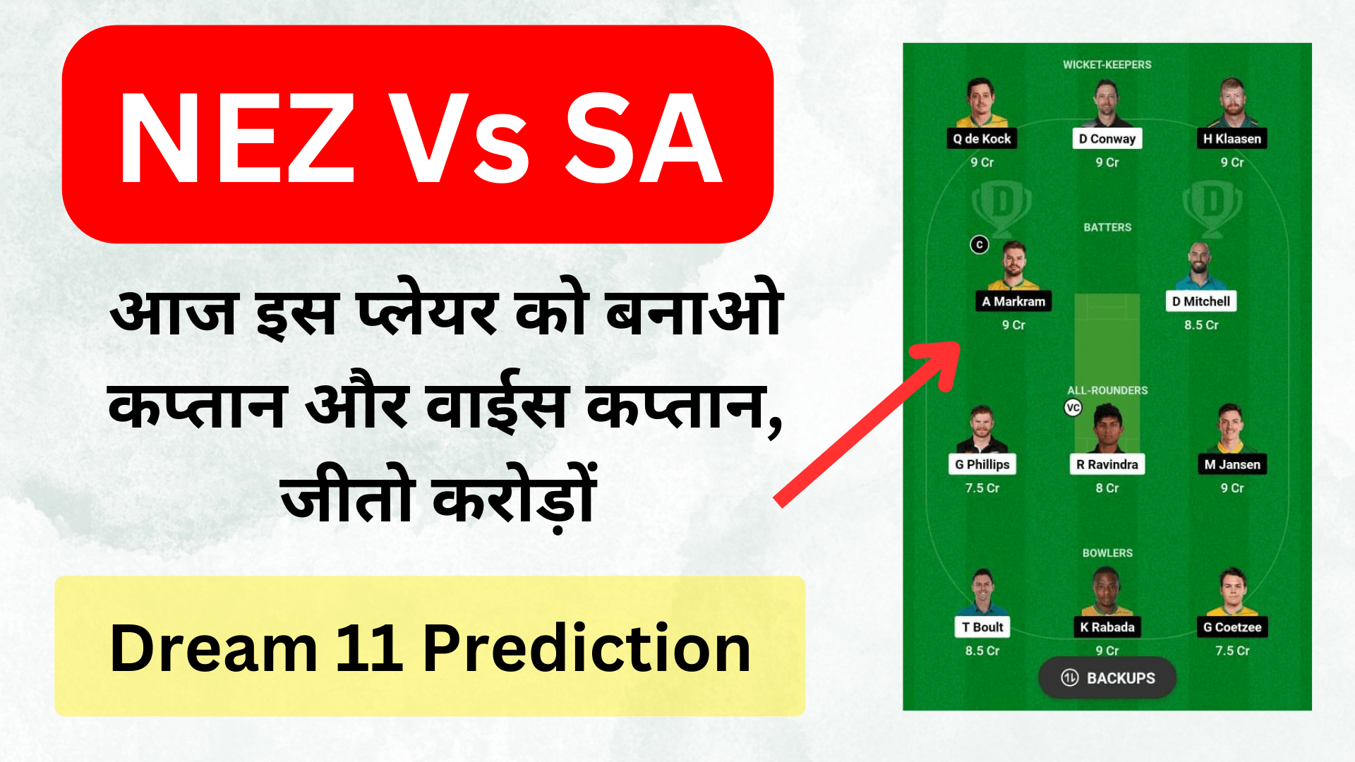 today dream11 team prediction