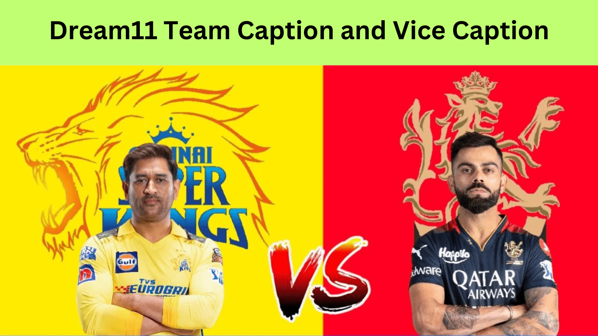 csk vs rcb dream11 team